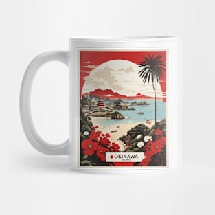 Okinawa Japan Travel Vintage Tourism Poster Mug